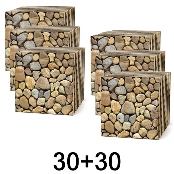 3x Płytki ścienne 3D o efekcie kamienia – odklej i przyklej | STONEBLOCKS 1+1 GRATIS
