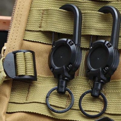 Brelok z wysuwaną linką stalową (2 szt.) | TACTKEY